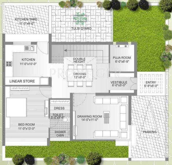 Ugati Ugati Enclave (4BHK+4T (2,925 sq ft) 2925 sq ft)