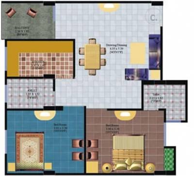 Satyam Residency (2BHK+2T (800 sq ft) 800 sq ft)