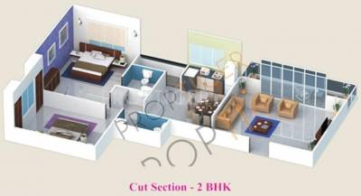 Satyam Residency (2BHK+2T (800 sq ft) 800 sq ft)