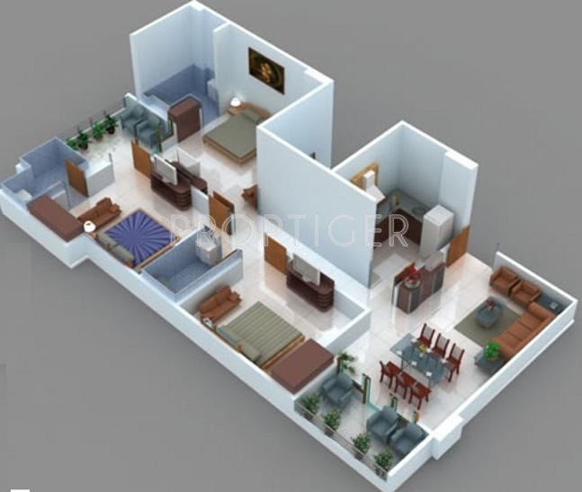 Satyam Residence Tower (3BHK+3T (1,350 sq ft) 1350 sq ft) Satyam Residence Tower (3BHK+3T (1,350 sq ft) 1350 sq ft)