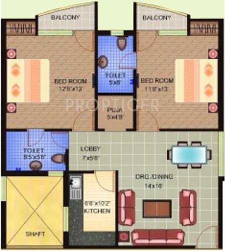 Giriraj Shri Krishna Sharanam (2BHK+2T (1,100 sq ft) + Pooja Room 1100 sq ft) Giriraj Shri Krishna Sharanam (2BHK+2T (1,100 sq ft) + Pooja Room 1100 sq ft)