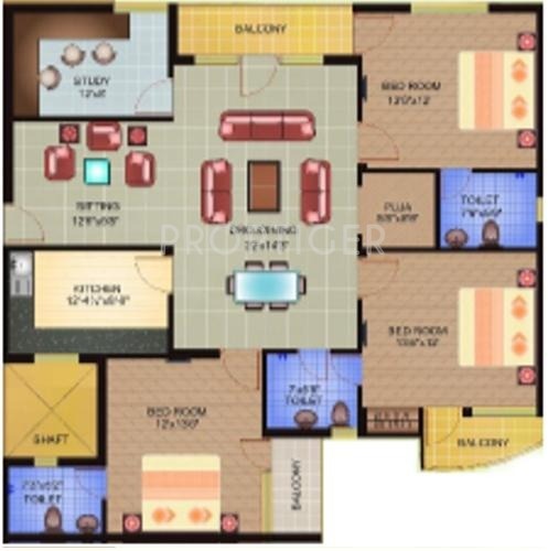 Giriraj Shri Krishna Sharanam (3BHK+3T (1,756 sq ft) + Pooja Room 1756 sq ft) Giriraj Shri Krishna Sharanam (3BHK+3T (1,756 sq ft) + Pooja Room 1756 sq ft)