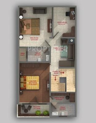 Satyam Yashoda Residency Viila (3BHK+3T (1,800 sq ft) 1800 sq ft)