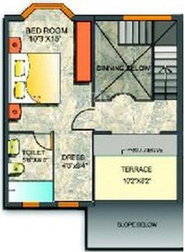 Merlin Greens Villa (2BHK+2T (950 sq ft) 950 sq ft)