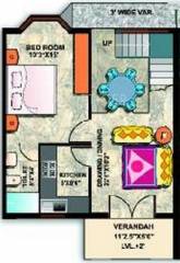 Merlin Greens Villa (2BHK+2T (950 sq ft) 950 sq ft)