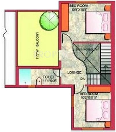 Merlin Greens Villa (3BHK+2T (1,275 sq ft) 1275 sq ft)