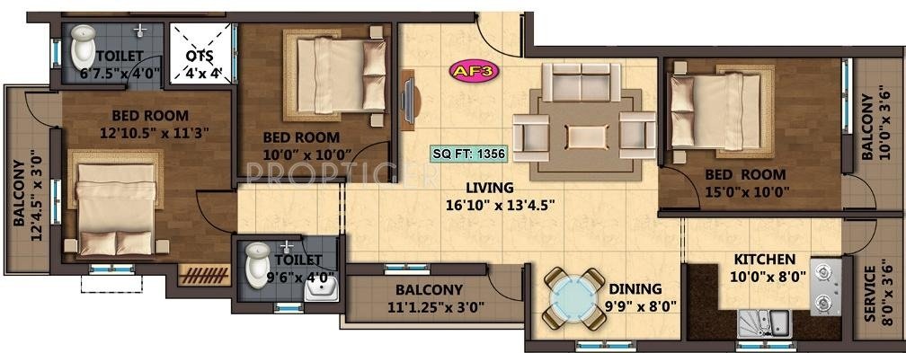 Sankar Yogi (3BHK+3T (1,356 sq ft) 1356 sq ft)