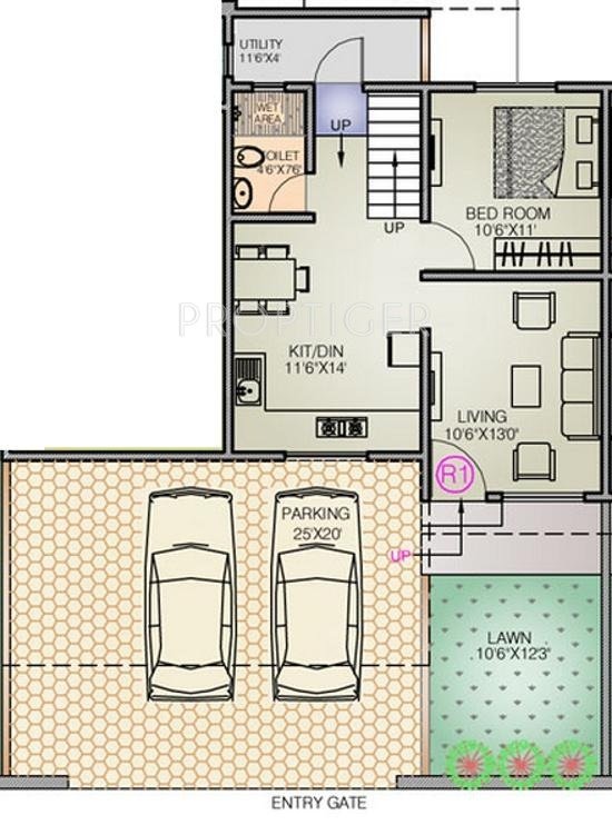 Ganesh Sachi Residency Phase II (3BHK+3T (2,087 sq ft) 2087 sq ft)