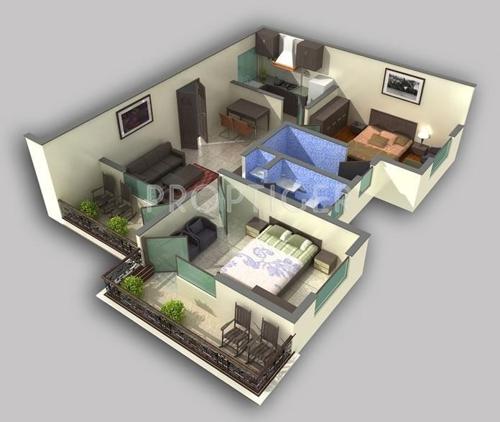 Satyam Yashoda Residency Apartment (2BHK+2T (800 sq ft) 800 sq ft)