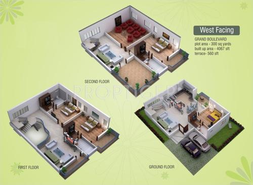 Grand Infratech India Private Ltd Boulevard (4BHK+4T (4,067 sq ft) 4067 sq ft)