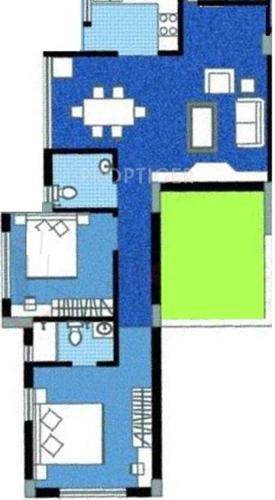 Merlin Jabakusum (2BHK+2T (1,201 sq ft) 1201 sq ft)