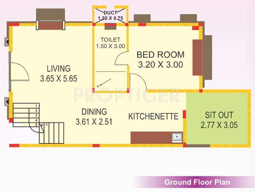 RCL Mohili Meadows Villa (2BHK+2T (1,425 sq ft) 1425 sq ft)