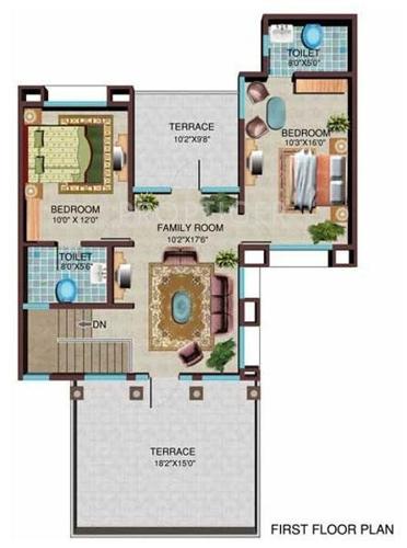 GHP Eden Garden Villas (3BHK+3T (2,000 sq ft) 2000 sq ft)