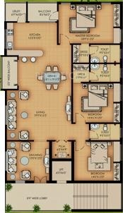 Aditya Mont Castle (3BHK+3T (2,950 sq ft) 2950 sq ft)