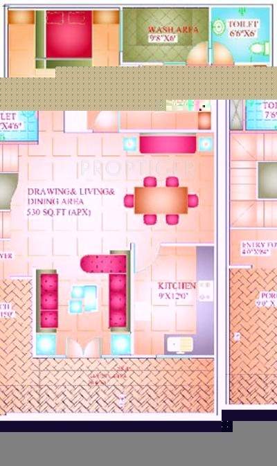 Royal Town (3BHK+3T (1,500 sq ft) 1500 sq ft)