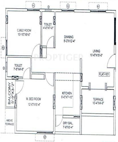 Jai Gurudev Shri Radhe Apartment (2BHK+2T (800 sq ft) 800 sq ft)