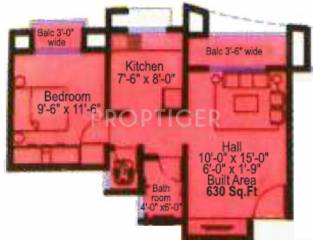 Topline Paradise (1BHK+1T (630 sq ft) 630 sq ft) Topline Paradise (1BHK+1T (630 sq ft) 630 sq ft)