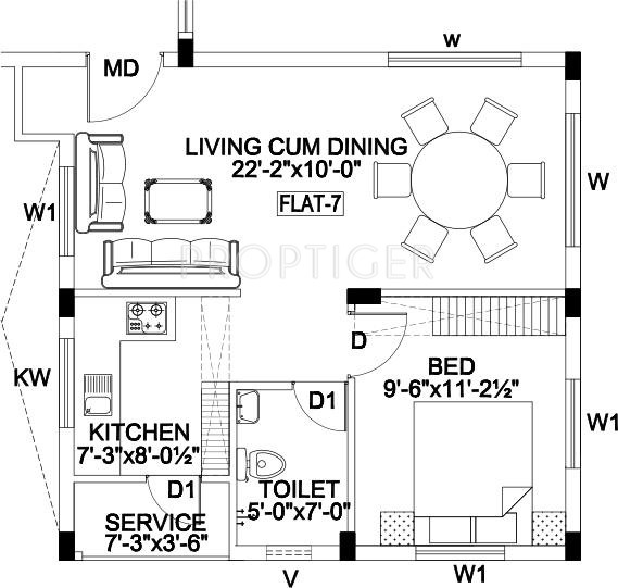 SK Tejas (1BHK+1T (679 sq ft) 679 sq ft) SK Tejas (1BHK+1T (679 sq ft) 679 sq ft)