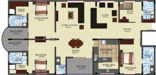 SI Verna (3BHK+4T (2,700 sq ft) + Study Room 2700 sq ft)