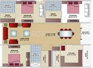 Satguru Heights (3BHK+3T (2,160 sq ft) 2160 sq ft)
