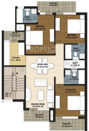 Akme Akme Homes Floor Plan (3BHK+3T)