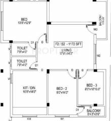 JJ Chandana (3BHK+3T (1,172 sq ft) 1172 sq ft) JJ Chandana (3BHK+3T (1,172 sq ft) 1172 sq ft)