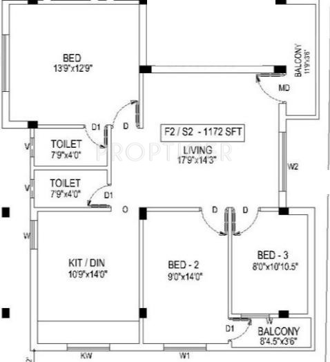 JJ Chandana (3BHK+3T (1,172 sq ft) 1172 sq ft) JJ Chandana (3BHK+3T (1,172 sq ft) 1172 sq ft)