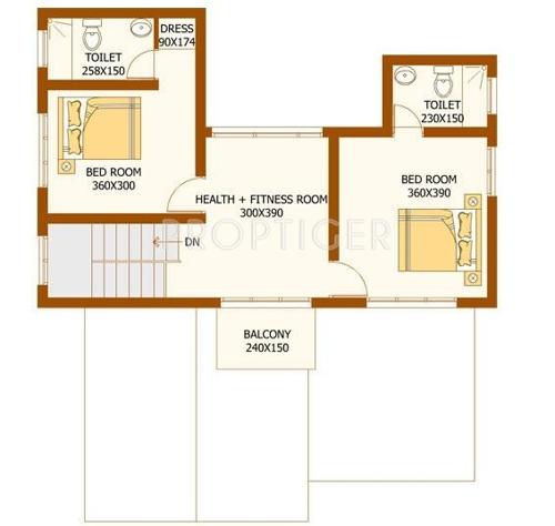 Desai DD Tudor (3BHK+3T (1,850 sq ft) 1850 sq ft)