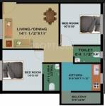 Jeyyes Daisy (2BHK+2T (837 sq ft) 837 sq ft)