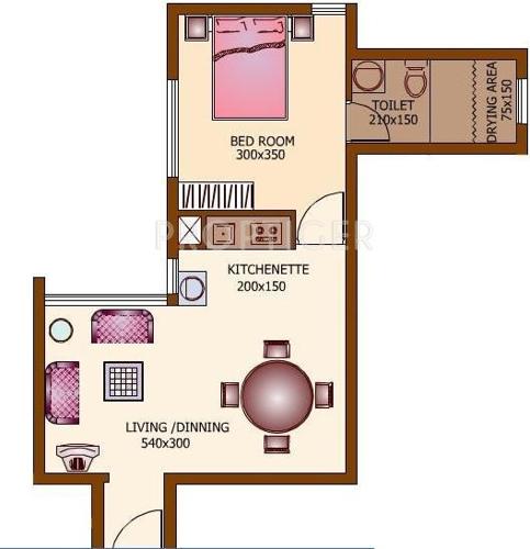 Desai DD Golden Gate (1BHK+1T (573 sq ft) 573 sq ft)