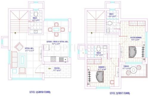Dove The Destination (2BHK+3T (1,468 sq ft) 1468 sq ft) Dove The Destination (2BHK+3T (1,468 sq ft) 1468 sq ft)