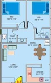 Asvini Akshita (1BHK+1T (898 sq ft) 898 sq ft)