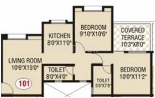 Venus Venus Park (2BHK+2T (850 sq ft) 850 sq ft)