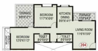 Venus Venus Park (2BHK+2T (980 sq ft) 980 sq ft)