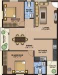 Aesthetic Mahalakshmi Enclave (2BHK+2T (1,212 sq ft) 1212 sq ft)
