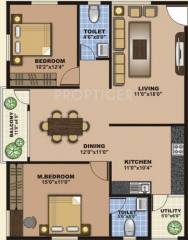 Aesthetic Mahalakshmi Enclave (2BHK+2T (1,212 sq ft) 1212 sq ft)