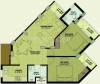 Mona Greens (2BHK+2T (1,110 sq ft) 1110 sq ft)