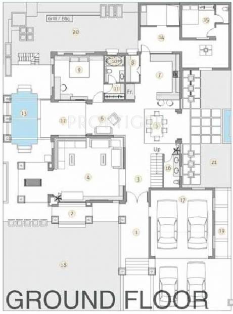 Pawan Group Vicenza Highlands Floor Plan (5BHK+4T + Servant Room)