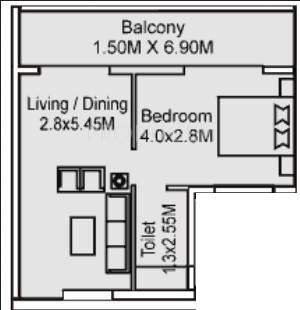 Sanatan Best Western Peace Valley Apartments (1BHK+1T (700 sq ft) 700 sq ft)