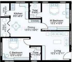 Aryamitra Orchids (2BHK+2T (1,000 sq ft) 1000 sq ft)