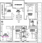 Aryamitra Lotus Homes (3BHK+3T (1,575 sq ft) Pooja Room 1575 sq ft) Aryamitra Lotus Homes (3BHK+3T (1,575 sq ft) Pooja Room 1575 sq ft)