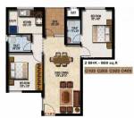 Aakam Hygrevar Enclave (2BHK+2T (868 sq ft) 868 sq ft)
