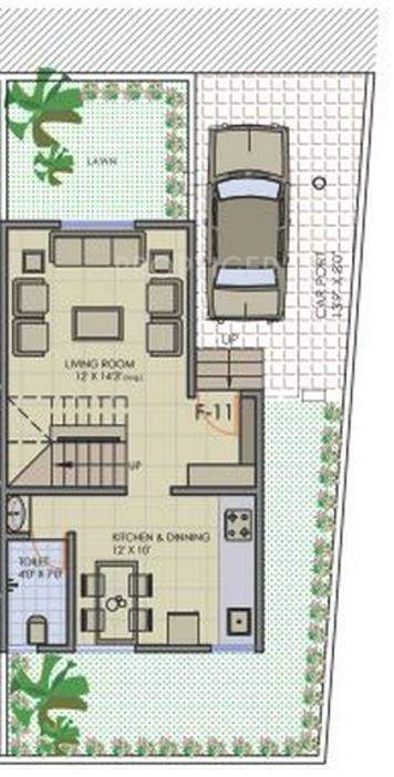 Satish Satish Residency (2BHK+2T (1,157 sq ft) 1157 sq ft)