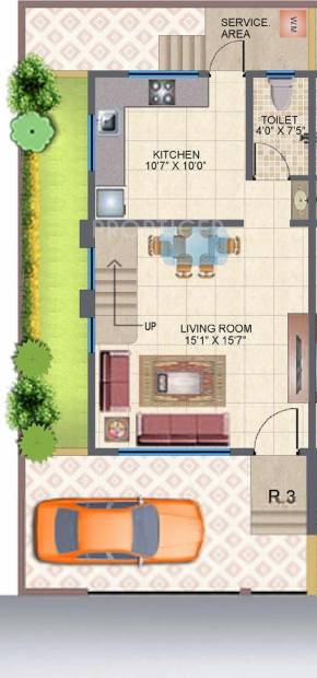 Uttam Uttam Flora (2BHK+2T (1,320 sq ft) 1320 sq ft)