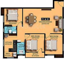 Sumangali Eastern Square (3BHK+2T (1,245 sq ft) 1245 sq ft) Sumangali Eastern Square (3BHK+2T (1,245 sq ft) 1245 sq ft)