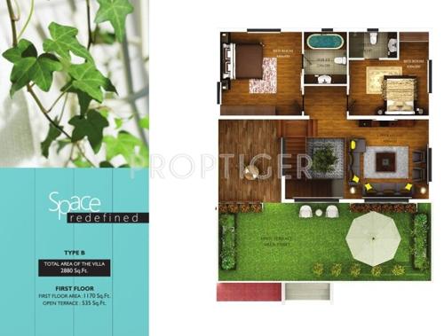 SFS Gardenia (3BHK+3T (2,880 sq ft) 2880 sq ft)