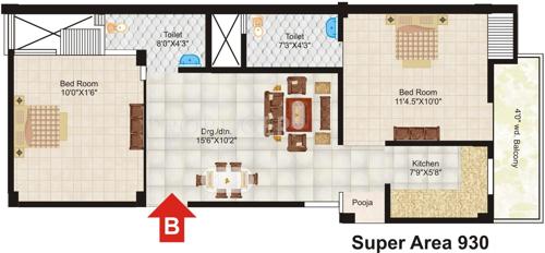 RSG Radhey Residency (2BHK+2T (930 sq ft) 930 sq ft) RSG Radhey Residency (2BHK+2T (930 sq ft) 930 sq ft)