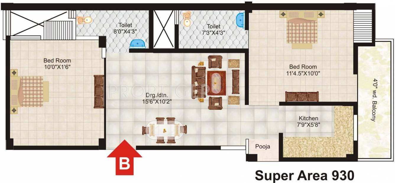 RSG Radhey Residency (2BHK+2T (930 sq ft) 930 sq ft) RSG Radhey Residency (2BHK+2T (930 sq ft) 930 sq ft)