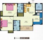 Manglam Kanak Residency (2BHK+2T (1,057 sq ft) 1057 sq ft)