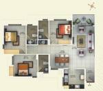 SFS Cityscapes Cedar and Pine (3BHK+3T (1,342 sq ft) 1342 sq ft)